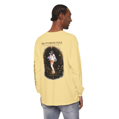DutyBound Light Wings 5th Anniversary Long Sleeve T-Shirt | “Conviction Never Dies” Anime Graphic Tee