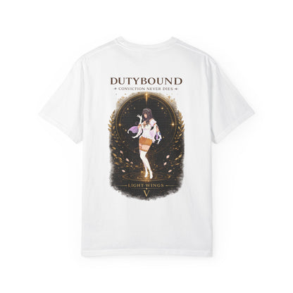 DutyBound Light Wings 5th Anniversary T-Shirt | “Conviction Never Dies” Anime Graphic Tee