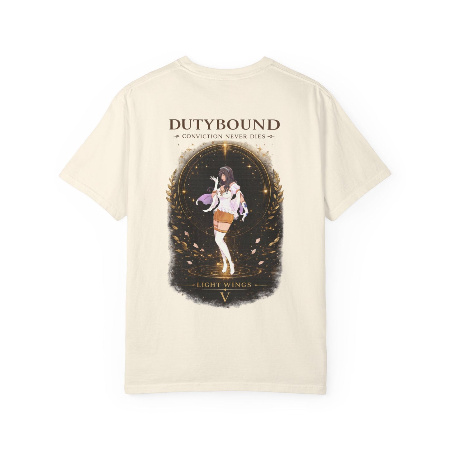 DutyBound Light Wings 5th Anniversary T-Shirt | “Conviction Never Dies” Anime Graphic Tee
