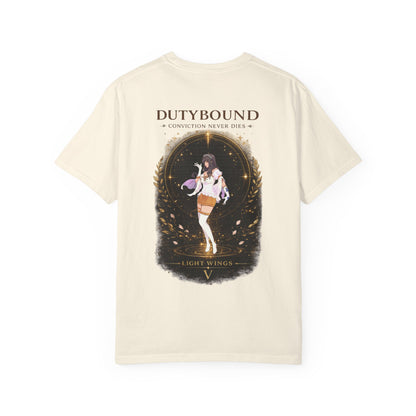 DutyBound Light Wings 5th Anniversary T-Shirt | “Conviction Never Dies” Anime Graphic Tee