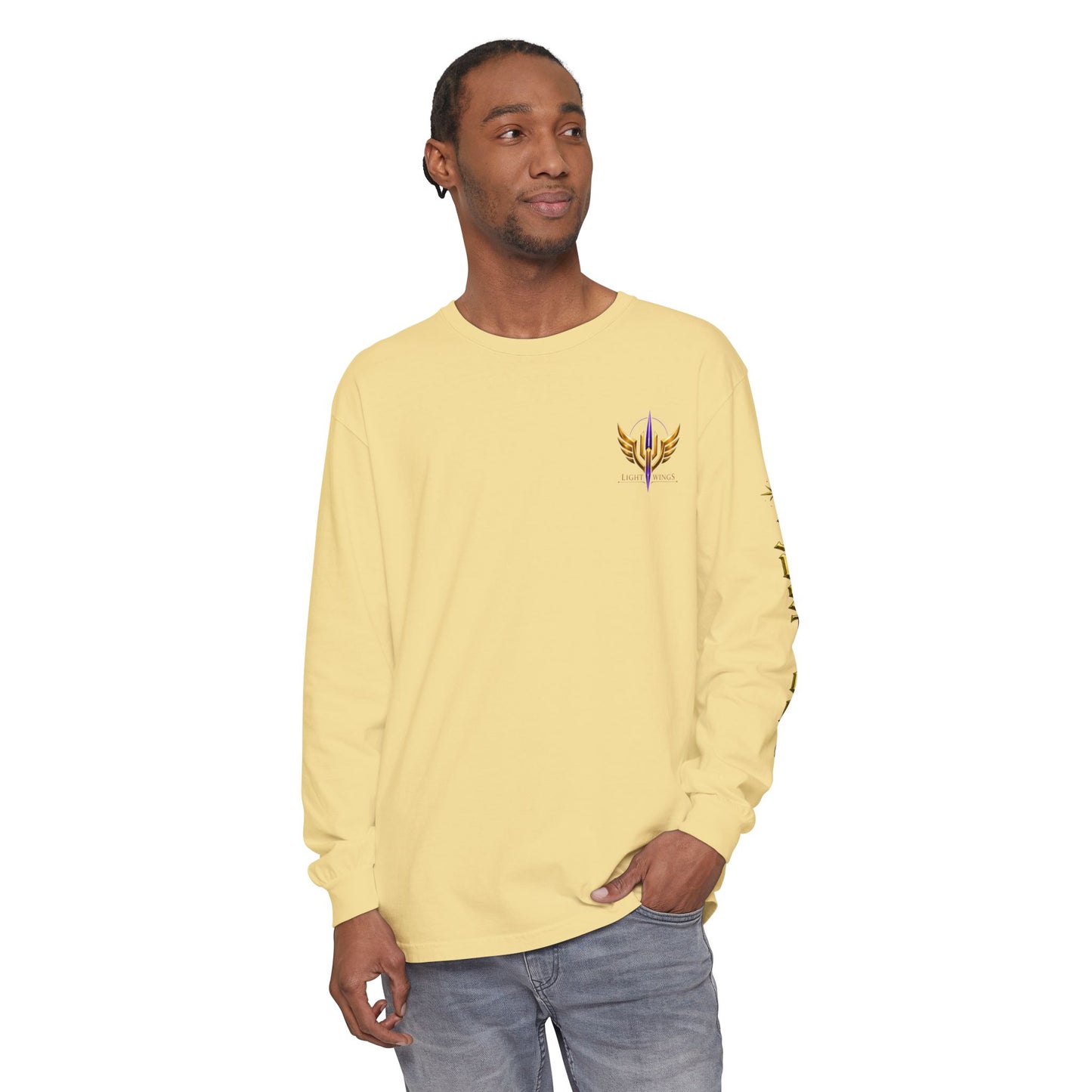 DutyBound Light Wings 5th Anniversary Long Sleeve T-Shirt | “Conviction Never Dies” Anime Graphic Tee